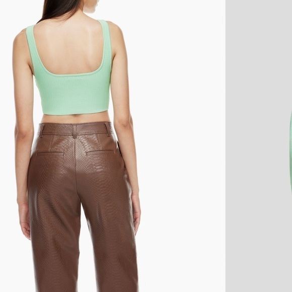 aritzia babaton sculpt knit square neck cropped tank - Picture 6 of 6